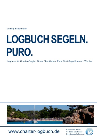'Cover von LOGBUCH SEGELN. PURO. Für CHARTER-SKIPPER.'-Cover