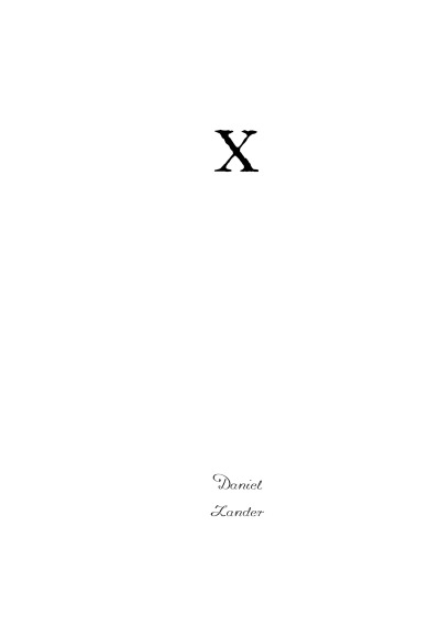 'X'-Cover
