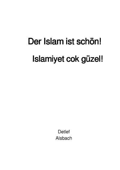 'Der Islam ist schön!'-Cover