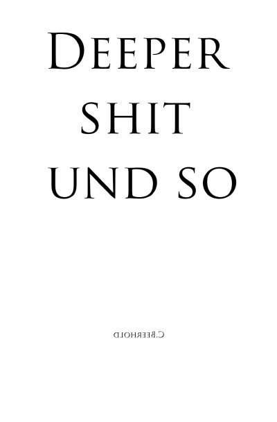 'Cover von Deeper shit und so'-Cover