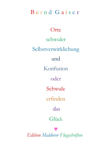 'Cover von Orte schwuler Selbstverwirklichung und Konfusion'-Cover