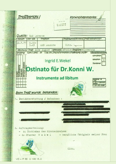 'Ostinato für Dr. Konni W.'-Cover