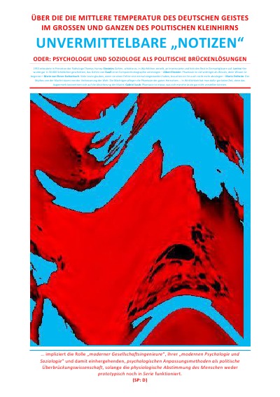 'UNVERMITTELBARE „NOTIZEN“ – ÜBER DIE DIE MITTLERE TEMPERATUR DES DEUTSCHEN GEISTES'-Cover
