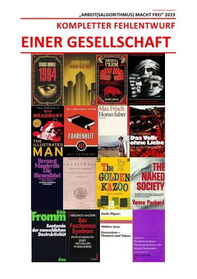 'KOMPLETTER FEHLENTWURF EINER GESELLSCHAFT'-Cover