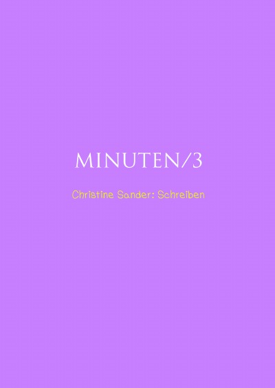 'MINUTEN/3'-Cover