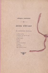 Joies d`Hiver - Joies d`Hiver - Dix Compositions Originales - Paul Avril, Hans-Jürgen Döpp