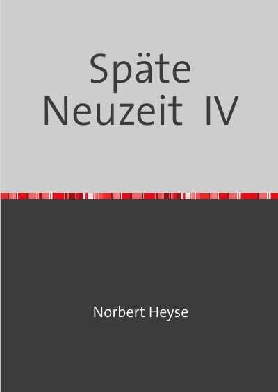 'Späte Neuzeit  IV'-Cover