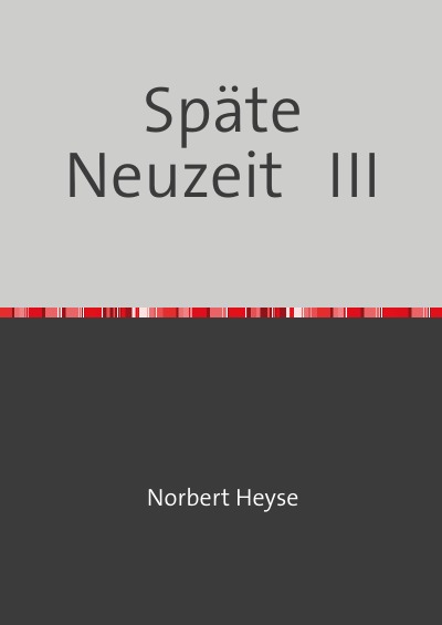 'Späte Neuzeit  III'-Cover