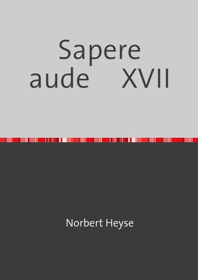 'Cover von Sapere aude     XVII'-Cover
