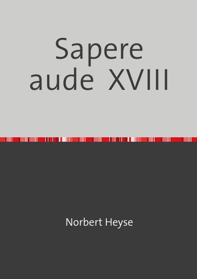 'Cover von Sapere aude  XVIII'-Cover