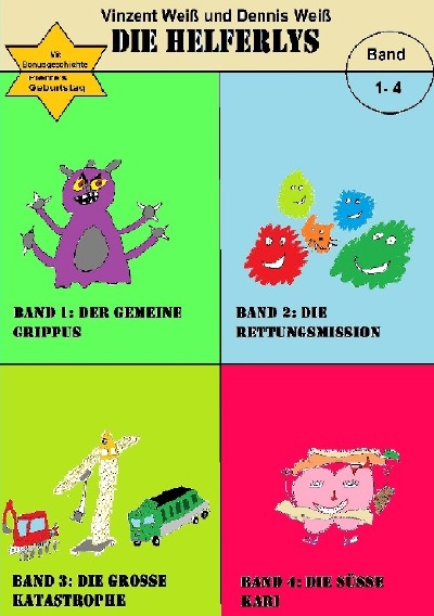 'Cover von Die Helferlys Band 1-4'-Cover