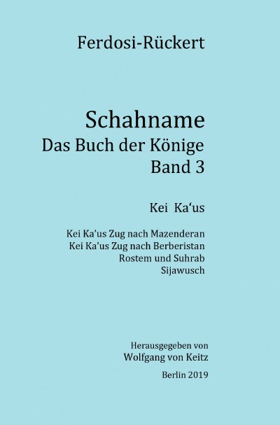 'Schahname – Das Buch der Könige, Band 3'-Cover