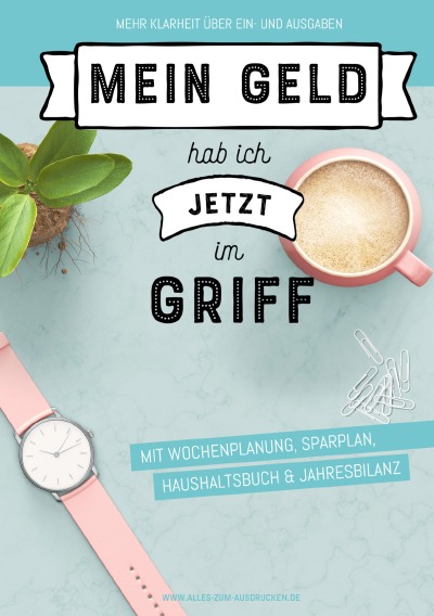 'Mein Geld hab ich jetzt im Griff: Kassenbuch/Haushaltsbuch A5'-Cover