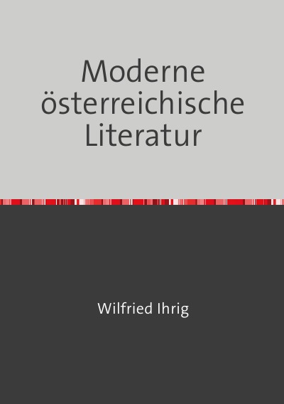 'Moderne österreichische Literatur'-Cover
