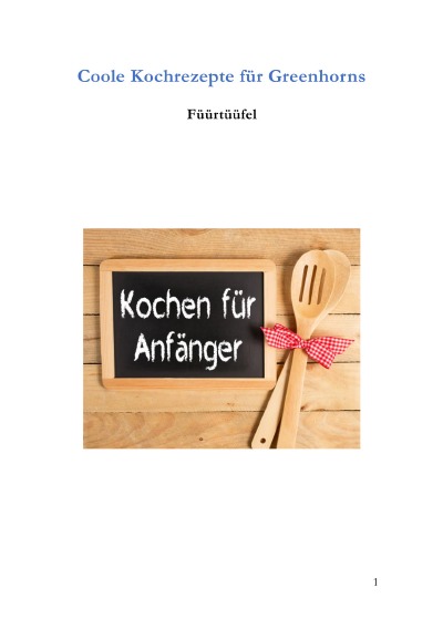 'Cover von Coole Kochrezepte für Greenhorns'-Cover