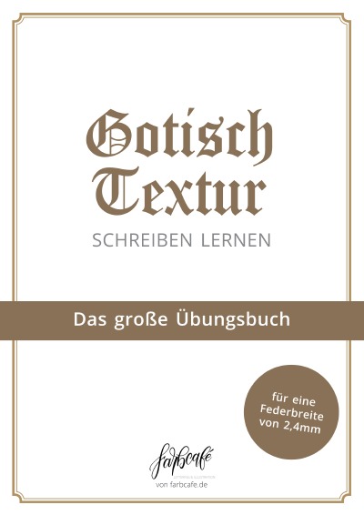 'Cover von Gotisch Textur Kalligraphie Übungsbuch'-Cover