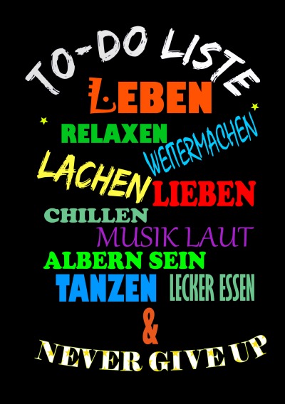 'Cover von Notizbuch – TODO – Leben'-Cover