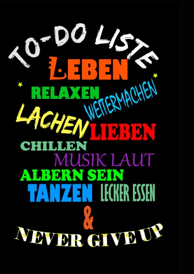 'Cover von Notizbuch – TODO – Leben – Hardcover'-Cover