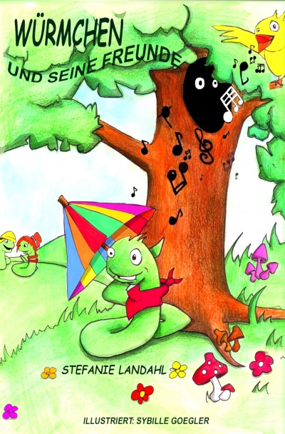 'Cover von Kinderbuch Würmchen und seine Freunde'-Cover