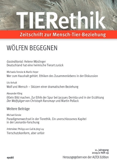 'Cover von TIERethik'-Cover
