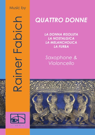 'Cover von QUATTRO DONNE für Sopransax und Cello'-Cover