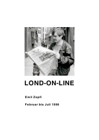 LOND-ON-LINE - Tagebuch aus London 1996 - Emil Zopfi