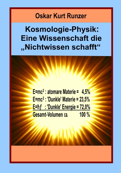 'Kosmologie-Physik: Eine Wissenschaft die „Nichtwissen schafft“'-Cover
