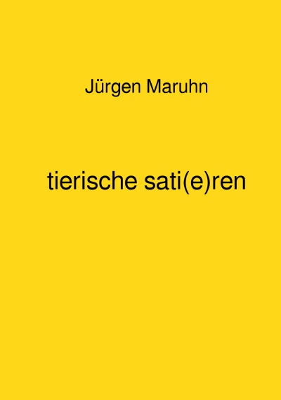 'Cover von tierische sati(e)ren'-Cover