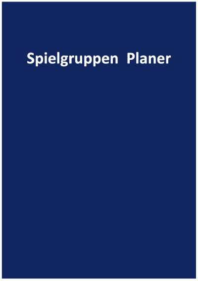 'Spielgruppen Planer'-Cover