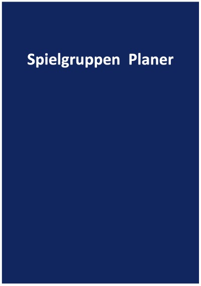 'Cover von Spielgruppen Planer'-Cover