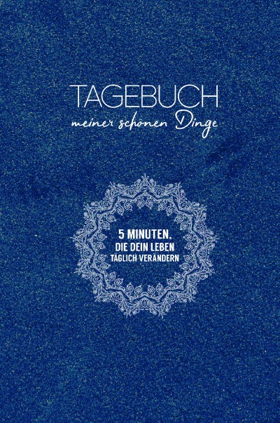 'Tagebuch meiner schönen Dinge (Samtblau)'-Cover
