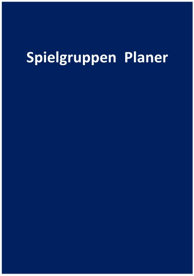 'Spielgruppen Planer'-Cover
