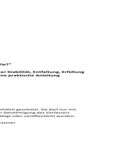 'Cover von Das „Wie“? – Der selbstständige Weg zu psychischer Stabilität, Entfaltung, Erfüllung und Angstbewältigung – eine praktische Anleitung'-Cover