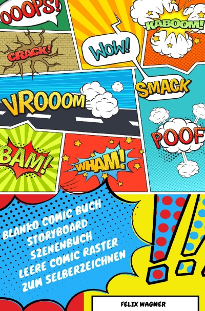 'Cover von Blanko Comic Buch Storyboard Szenenbuch Leere Comic Raster zum Selberzeichnen'-Cover