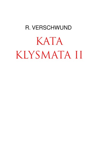 'KATAKLYSMATA II'-Cover