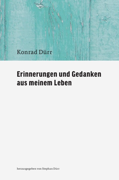 'Erinnerungen und Gedanken aus meinem Leben'-Cover