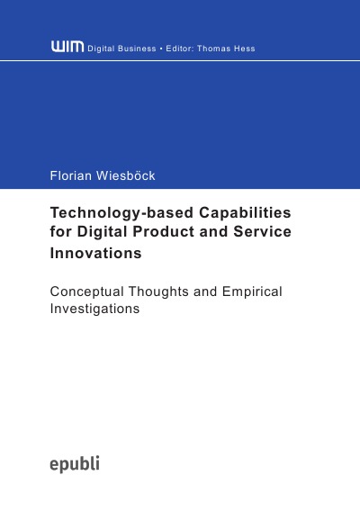 'Technology-Based Capabilities for Digital Product and Service Innovations'-Cover
