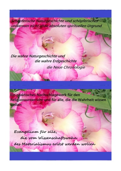 'Cover von Schöpferische Natur und schöpferisches Universum nicht ohne absoluten spirituellen Urgrund'-Cover