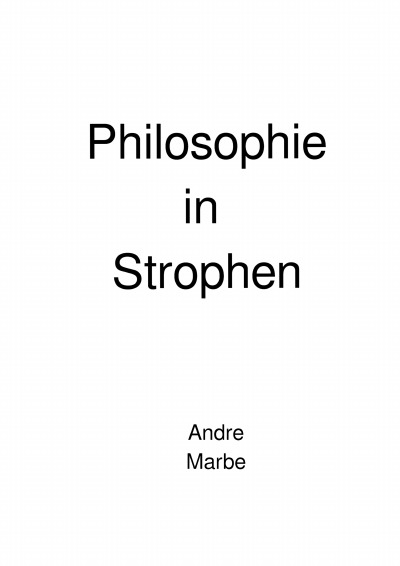 'Cover von Philosophie in Strophen'-Cover