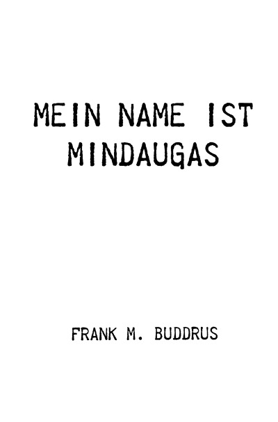 'Mein Name ist Mindaugas'-Cover