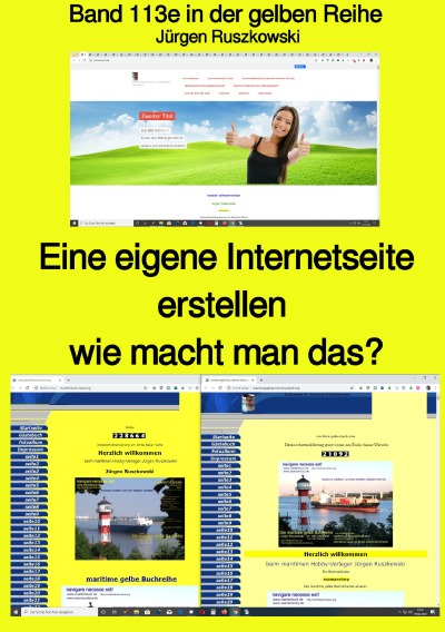 'Eine eigene Internetseite erstellen – wie macht man das? – Band 113e farbig in der gelben Reihe bei Jürgen Ruszkowski'-Cover
