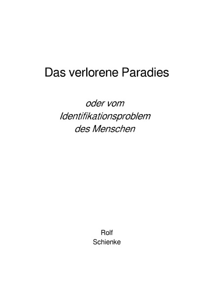 'Das verlorene Paradies'-Cover