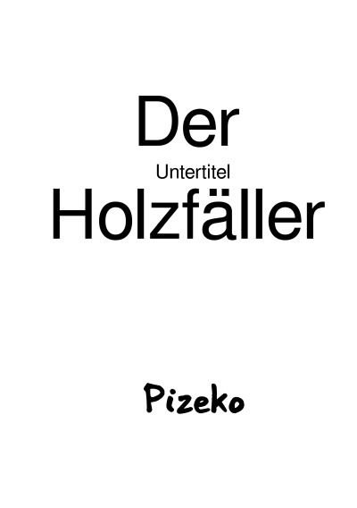 'Der Holzfäller'-Cover