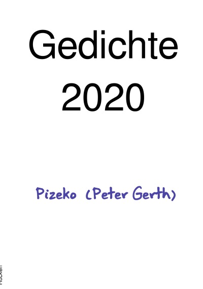 'Gedichte 2020'-Cover