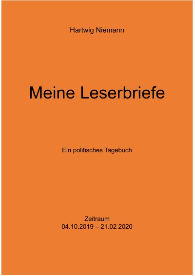 'Cover von Meine Leserbriefe vom 04.10.2019-21.02.2020'-Cover