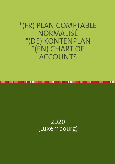 'Cover von *(FR) PLAN COMPTABLE NORMALISÉ                      *(DE) KONTENPLAN          *(EN) CHART OF ACCOUNTS'-Cover