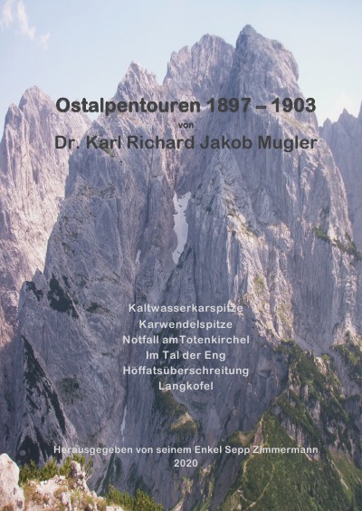 'Touren in den Ostalpen 1897 bis 1903'-Cover