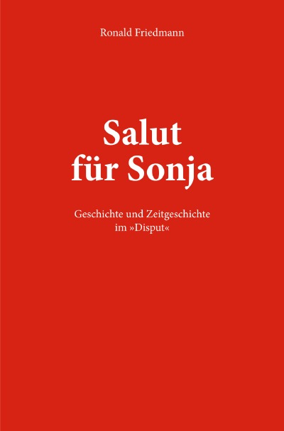 'Salut für Sonja'-Cover