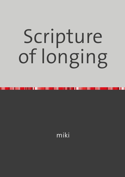 'Scripture of longing'-Cover