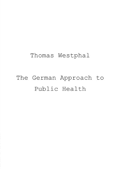'The German Approach to Public Health'-Cover